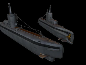 u-boat type xxiii submarine 3D Print Model