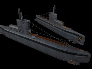 u-boat type xxiii submarine 3D Baskı Modeli