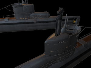 u-boat type xxiii submarine 3D Baskı Modeli