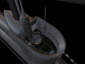 u-boat type xxiii submarine 3D Baskı Modeli