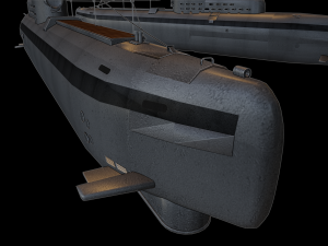 u-boat type xxiii submarine 3D Baskı Modeli