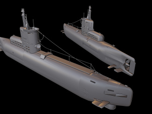 u-boat type xxiii submarine 3D Baskı Modeli