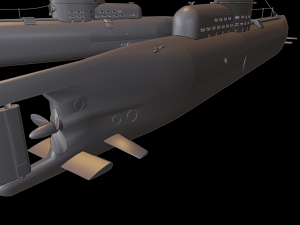 u-boat type xxiii submarine 3D Baskı Modeli