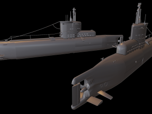 u-boat type xxiii submarine 3D Baskı Modeli