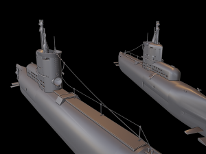u-boat type xxiii submarine 3D Baskı Modeli