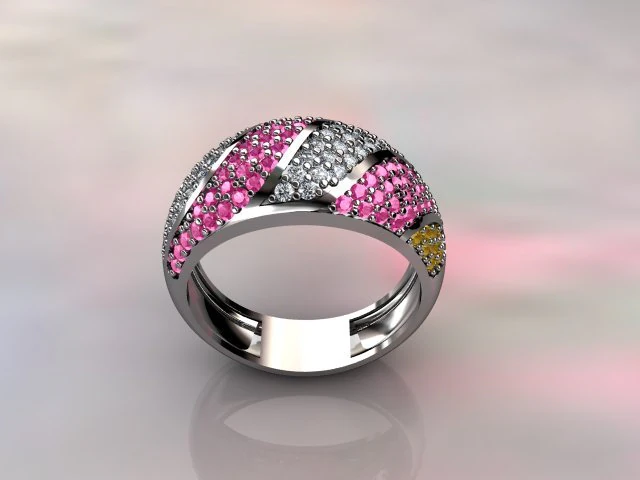 rings women 3D Print Model .c4d .max .obj .3ds .fbx .stl .blend 