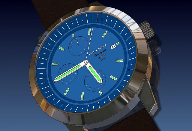 orient-watch 3D Baskı Modeli .c4d .max .obj .3ds .fbx .stl .blend 