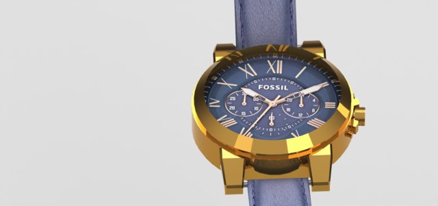 fossil my watch 3D प्रिंट मॉडल .c4d .max .obj .3ds .fbx .stl .blend 