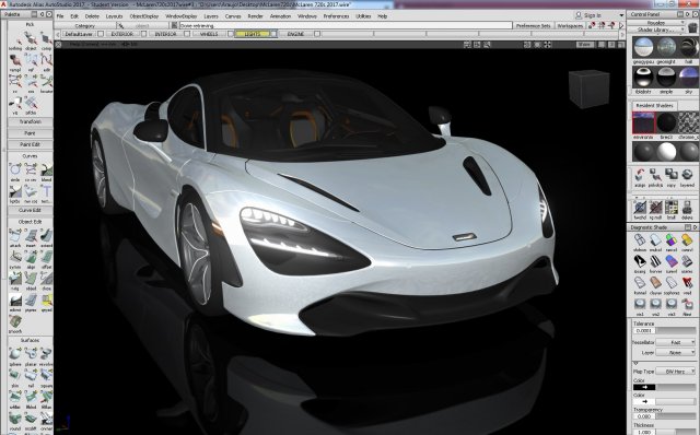 2018-mclaren 3D प्रिंट मॉडल .c4d .max .obj .3ds .fbx .stl .blend 