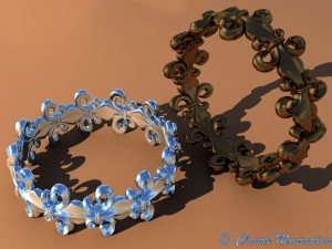 rings women 3Dプリントモデル