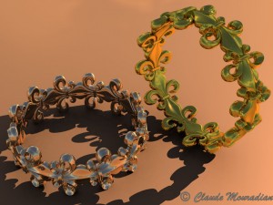 rings women 3Dプリントモデル