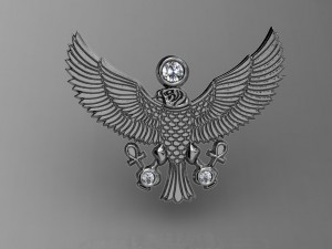 egyptian eagle 2018 3Dプリントモデル