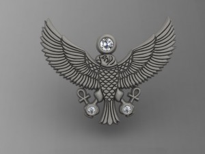 egyptian eagle 2018 3Dプリントモデル