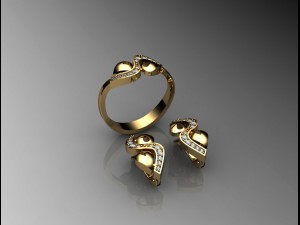 rings and errine Modèles 3D en vedette