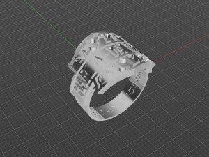 ring for men harli davidion 3D-Druckmodell