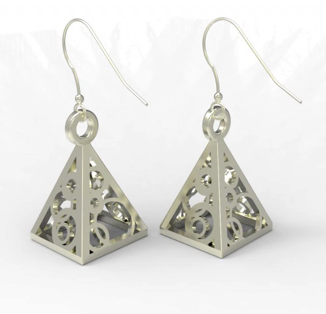 earring 3D Print Model .c4d .max .obj .3ds .fbx .stl .blend 