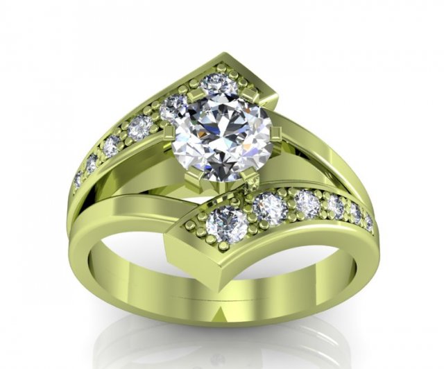ring 2018 3D Print Model .c4d .max .obj .3ds .fbx .stl .blend 