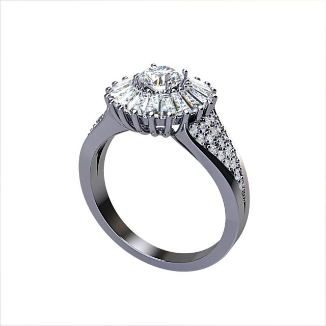 rings women 3D Print Model .c4d .max .obj .3ds .fbx .stl .blend