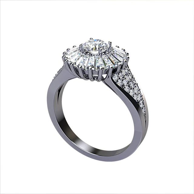 rings women 3D Print Model .c4d .max .obj .3ds .fbx .stl .blend 