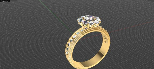ring women 3D Print Model .c4d .max .obj .3ds .fbx .stl .blend 