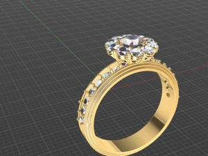 pierścionek kobiet Model do druku 3D