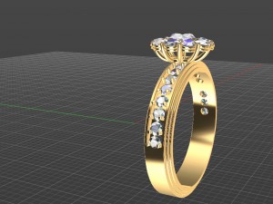 ring women 3D-Druckmodell