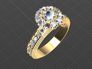 ring women 3D-Druckmodell