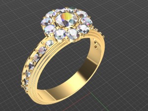 ring women 3D-Druckmodell