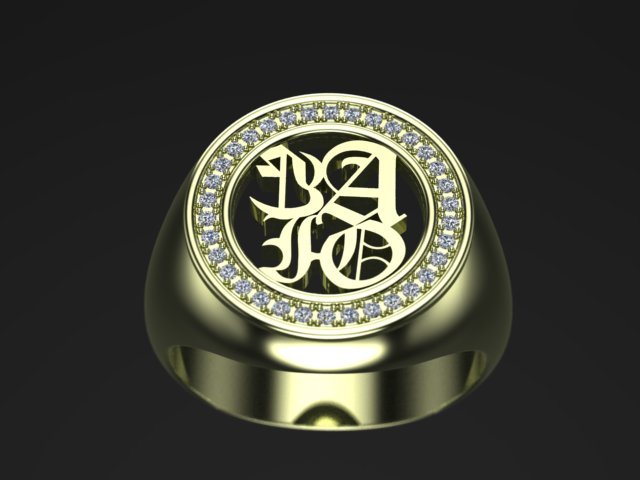 ring men silver 2018 3D-Druckmodell .c4d .max .obj .3ds .fbx .stl .blend 