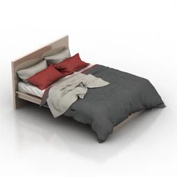 bed 3D Model .c4d .max .obj .3ds .fbx .stl .blend 