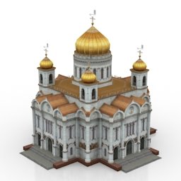 palace in russia 3D Модель .c4d .max .obj .3ds .fbx .stl .blend