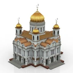 palace in russia 3D Model .c4d .max .obj .3ds .fbx .stl .blend