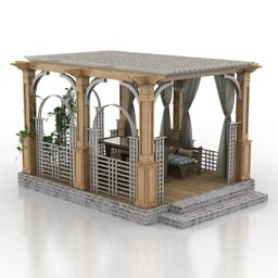 garden palace-2019 Model 3D .c4d .max .obj .3ds .fbx .stl .blend 