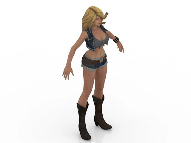 girl 3d 3D Print Model .c4d .max .obj .3ds .fbx .stl .blend 