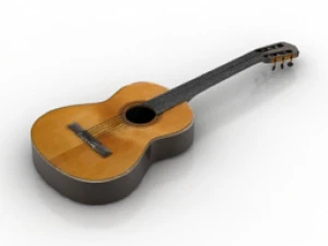 गिटार क्लासिक 3D प्रिंट मॉडल