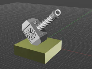 thor hammer 3D Print Model