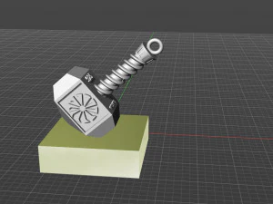 thor hammer 3D Print Model