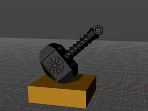 thor hammer 3D Print Model