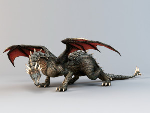 game of thonrens dragon 3D Model