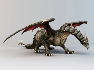 game of thonrens dragon 3D Model