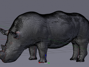 realistic wild rhino Modelo 3D