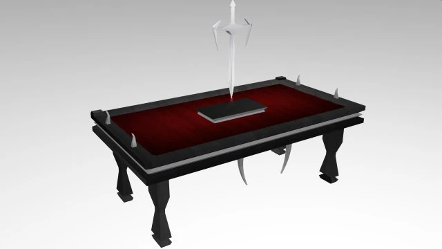 vampire table 3D Model .c4d .max .obj .3ds .fbx .stl .blend 
