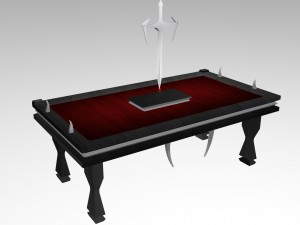 vampire table 3D Model