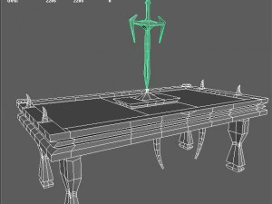 vampire table 3D Model