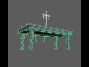 vampire table Modelo 3D