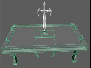 vampire table Modelo 3D