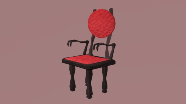 vampire chair 3D मॉडल .c4d .max .obj .3ds .fbx .stl .blend 
