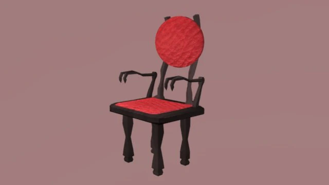 vampire chair 3D Model .c4d .max .obj .3ds .fbx .stl .blend 