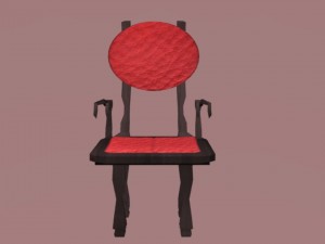 vampire chair 3D मॉडल