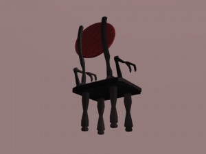 vampire chair 3D मॉडल